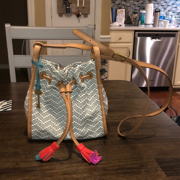 Fossil Handbags - Fossil Crossbody Bucket Bag